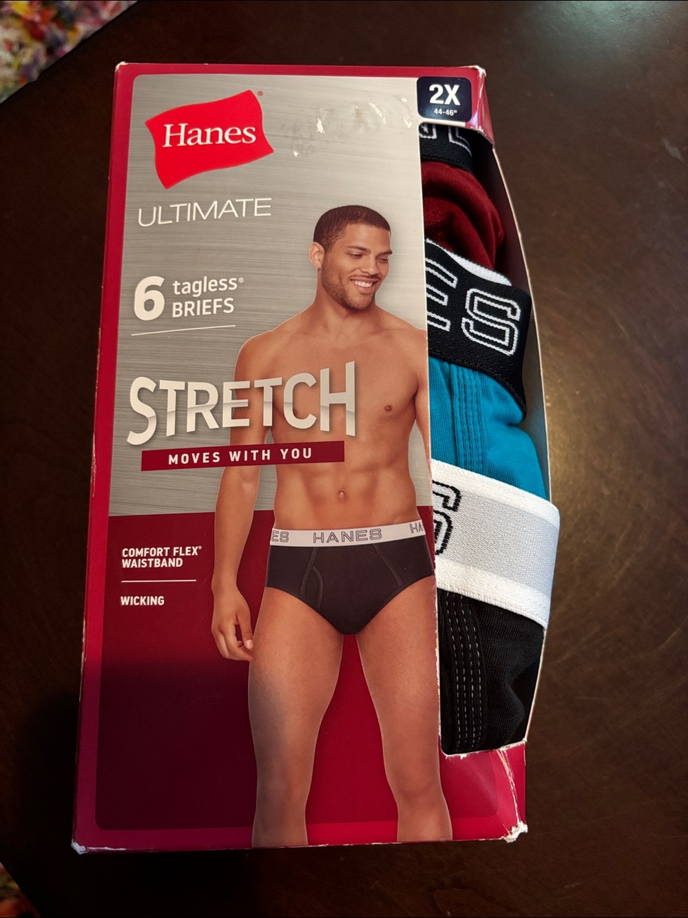 Hanes Tagless Comfort Flex Waistband Wicking Ultimate Briefs NWT